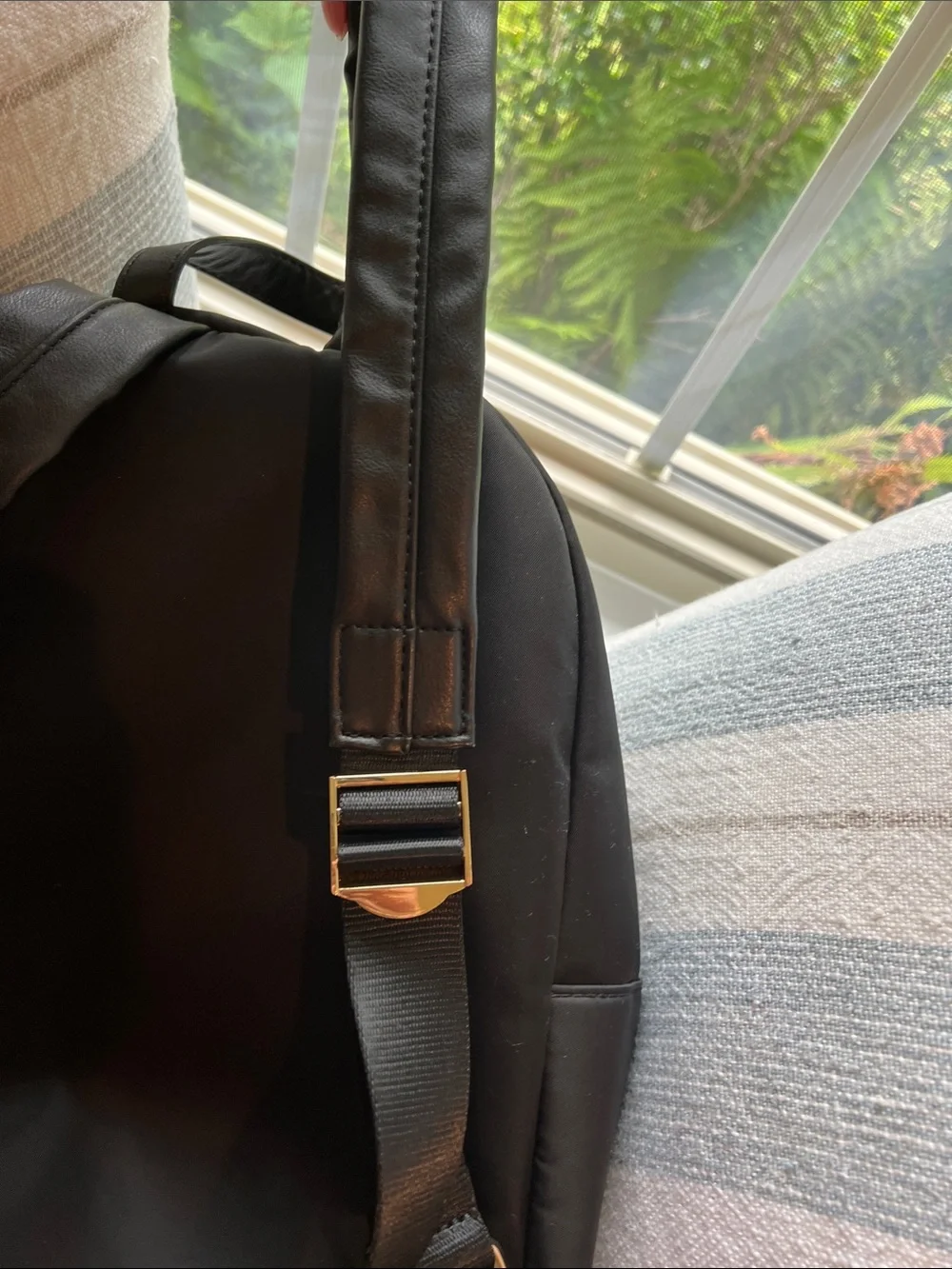 Kate & Alex Classic Black Nylon Men’s Backpack - Minimal Design 🆕